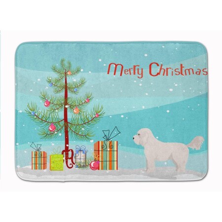 Carolines Treasures Bichpoo White Christmas Tree Machine Washable Memory Foam Mat CK3805RUG